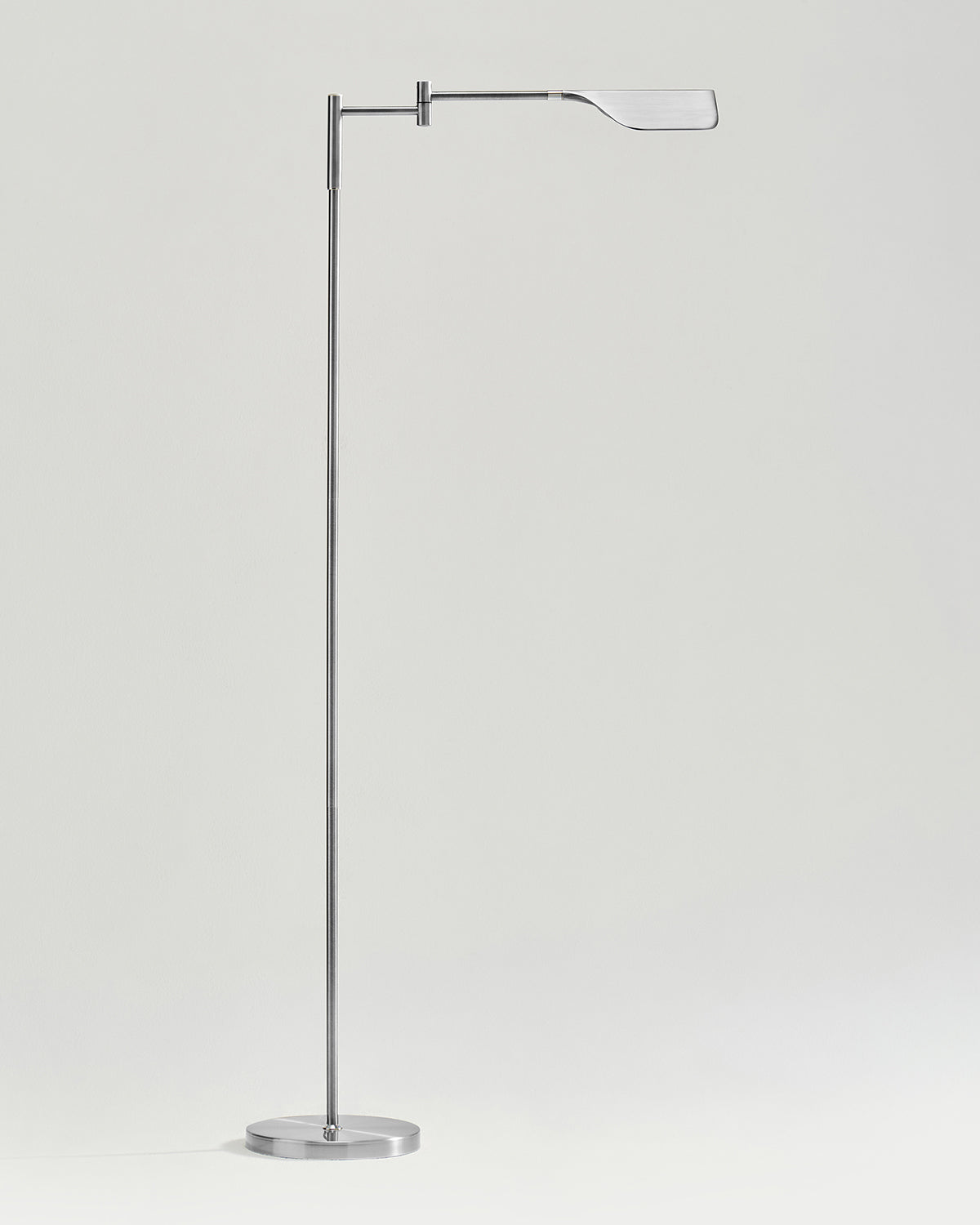 Touch-Dimming Metal Standing Lamp 53 in Tall with Integrated LED for Bedroom Living Room Reading Nook Organic Leaf Shape Warm 3000K Lighting | Thomler
