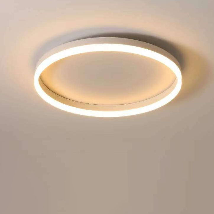 20 in Dimmable LED Ceiling Light with Remote Iron & Acrylic Fixture for Bedrooms Hallways Living Rooms Modern Low-Profile Design | Thomler