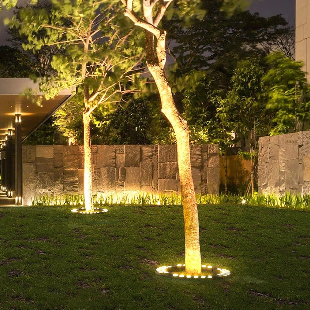 Outdoor LED Landscape Spotlight for Trees & Gardens | Aluminum Ground Light with Warm Glow | Pathway Accent Lighting | Weatherproof Garden U | Thomler