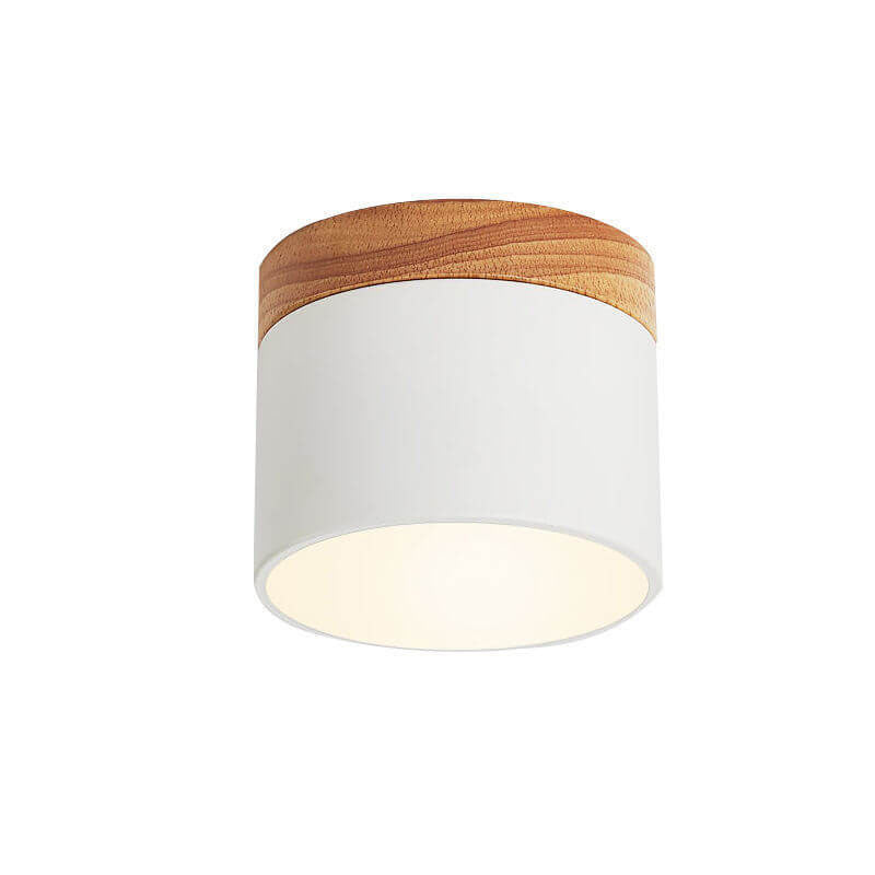 Compact Surface-Mount LED Light Fixture 4 in Round Multi-Color Adjustable Temperature for Entryways