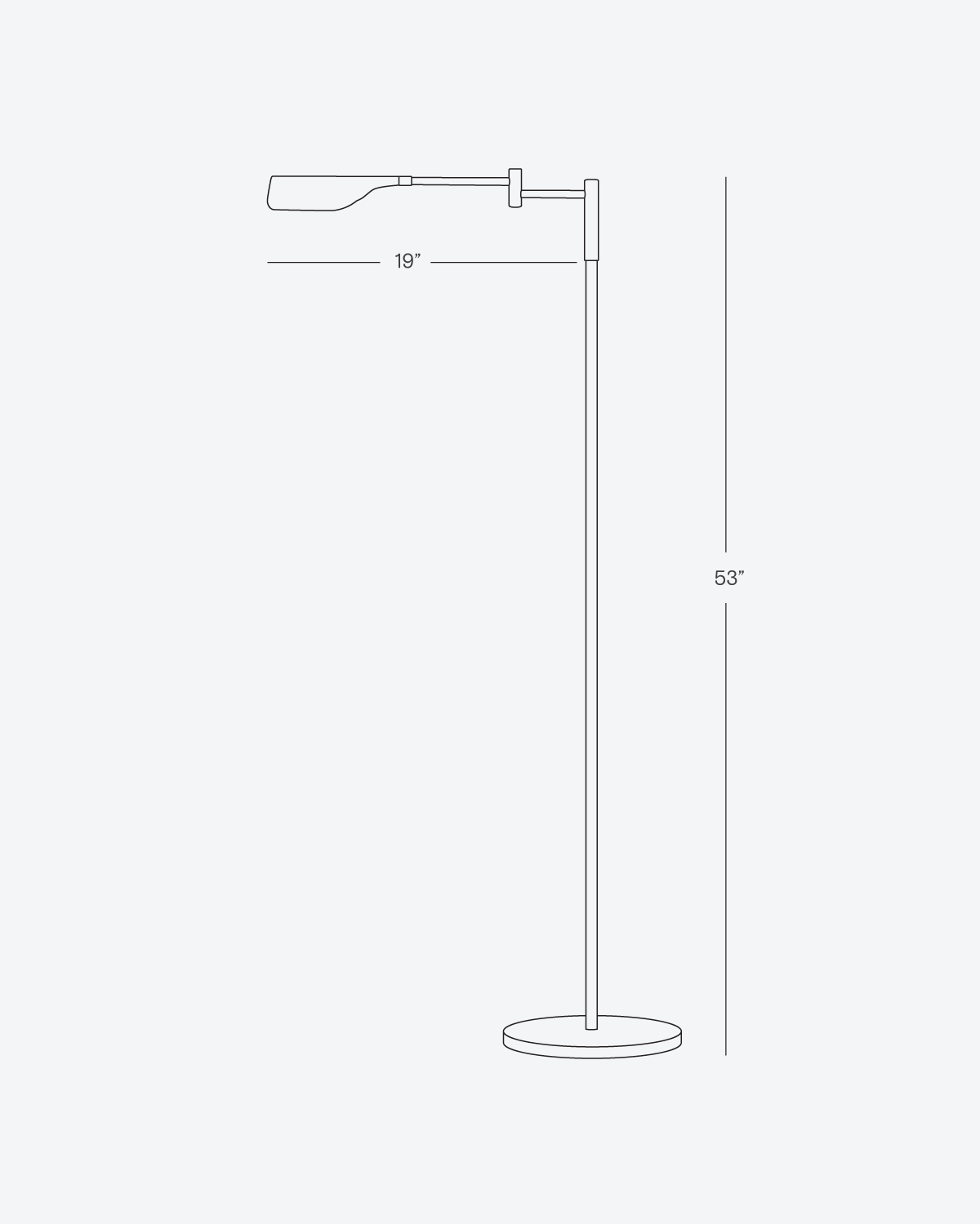 Touch-Dimming Metal Standing Lamp 53 in Tall with Integrated LED for Bedroom Living Room Reading Nook Organic Leaf Shape Warm 3000K Lighting | Thomler