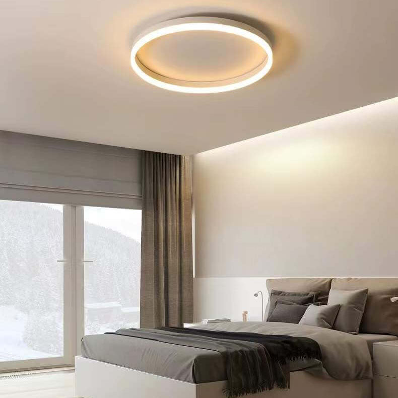 20 in Dimmable LED Ceiling Light with Remote Iron & Acrylic Fixture for Bedrooms Hallways Living Rooms Modern Low-Profile Design | Thomler