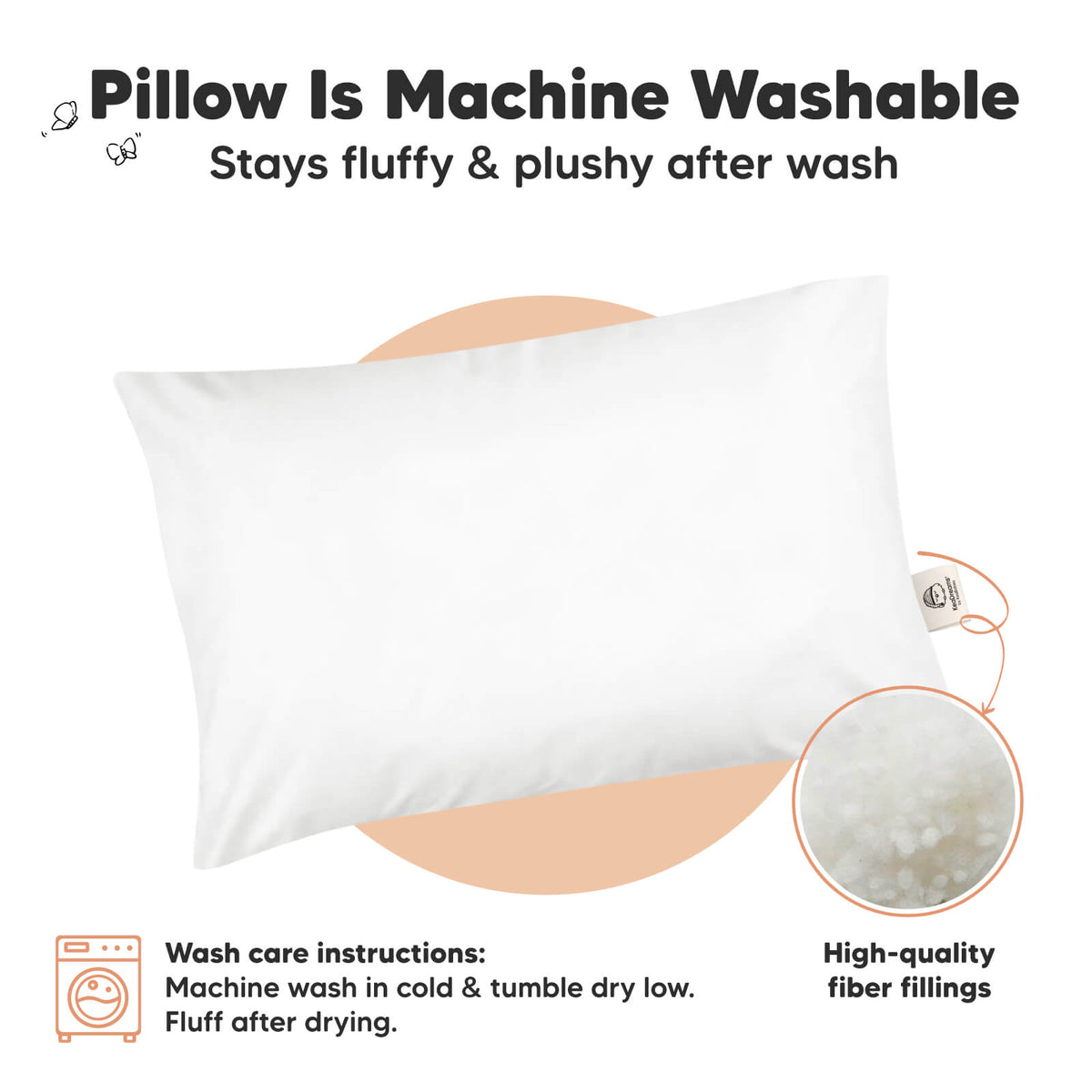 1-Pack Toddler Pillow Without Pillowcase