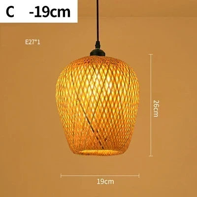 Handgeweven rotan hanglamp, natuurlijke gevlochten plafondlamp, rustieke boerderijstijl hanglamp voor eetkamer, keukeneiland en boho interieur