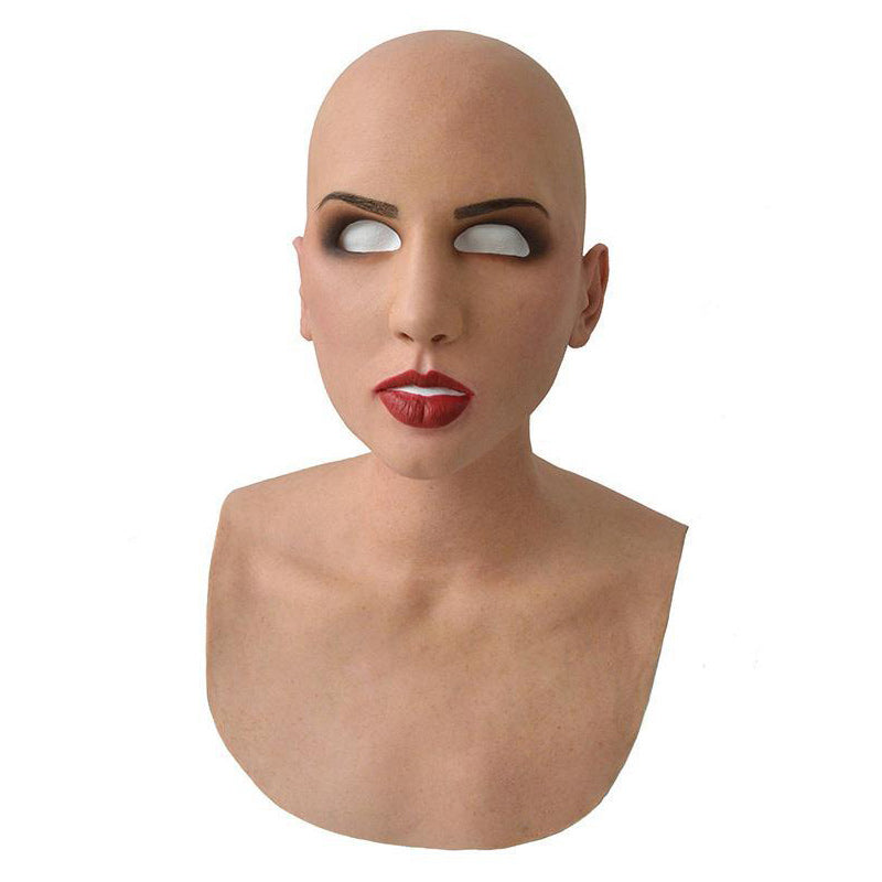 Vollgesichtsmaske für Erwachsene – Kostüm-Kopfbedeckung aus Naturlatex für Halloween, Theater & Cosplay-Events