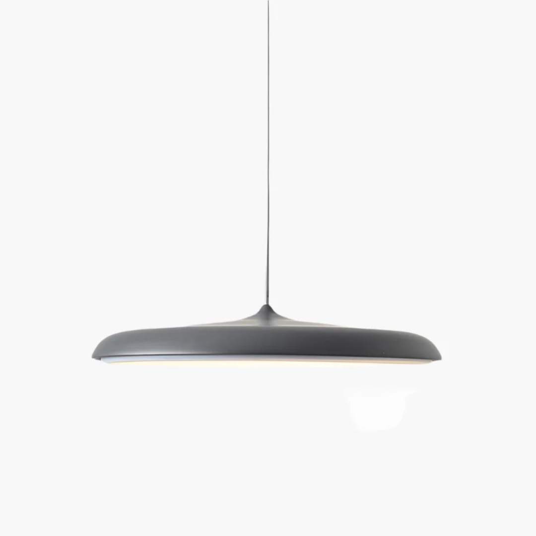 Round LED Ceiling Pendant in Metal & Acrylic – 16 Inch Blue Hanging Light for Dining Room, Kitchen Island, Bedroom – Modern Minimalist Desig | Thomler