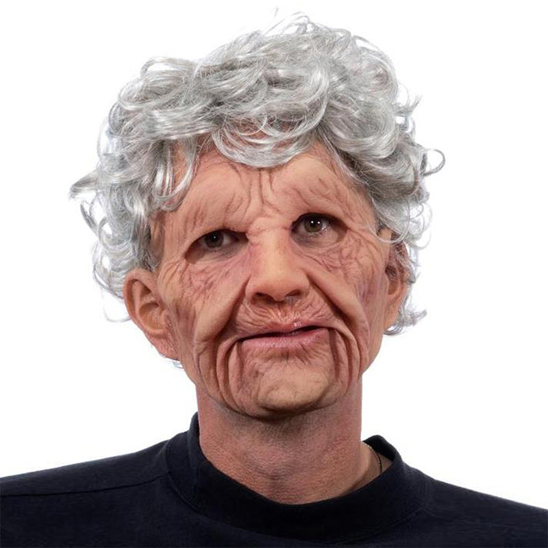 Vollgesichtsmaske für Erwachsene – Kostüm-Kopfbedeckung aus Naturlatex für Halloween, Theater & Cosplay-Events
