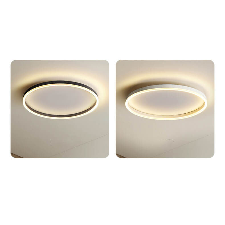 20 in Dimmable LED Ceiling Light with Remote Iron & Acrylic Fixture for Bedrooms Hallways Living Rooms Modern Low-Profile Design | Thomler
