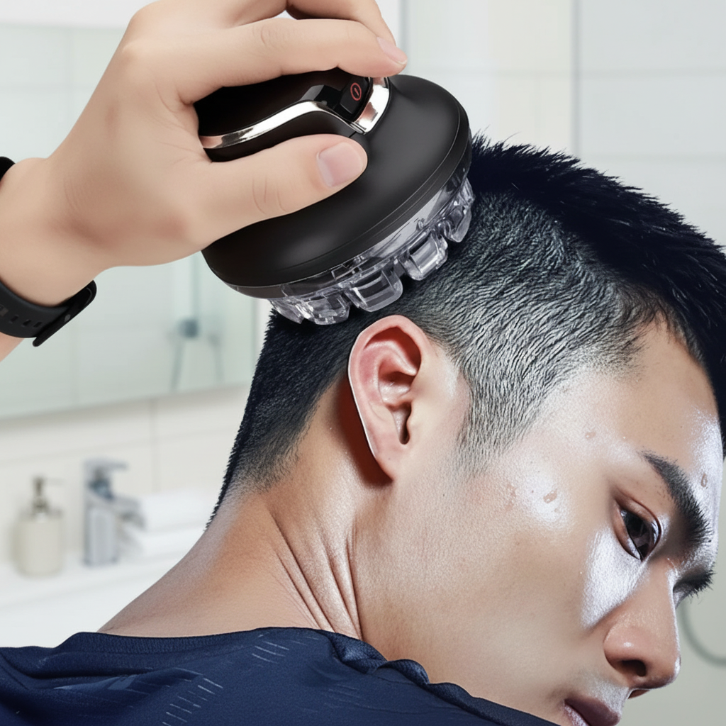Wireless Electric Shaver Pivoting Head USB Rechargeable Men's Face & Scalp Grooming Kit Detailing Tool for Mustache Edges Nape | Thomler