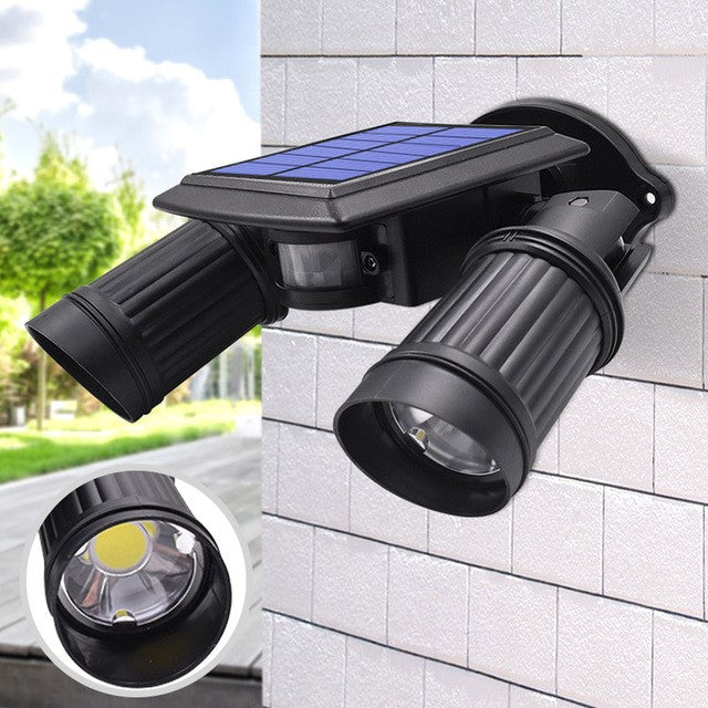 Superheldere bewegingssensor-ledlampen op zonne-energie voor buiten