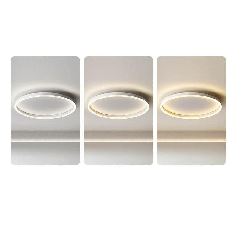 20 in Dimmable LED Ceiling Light with Remote Iron & Acrylic Fixture for Bedrooms Hallways Living Rooms Modern Low-Profile Design | Thomler