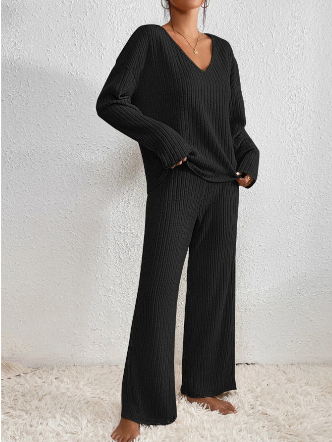 Conjunto de estar de punto acanalado Evangeline