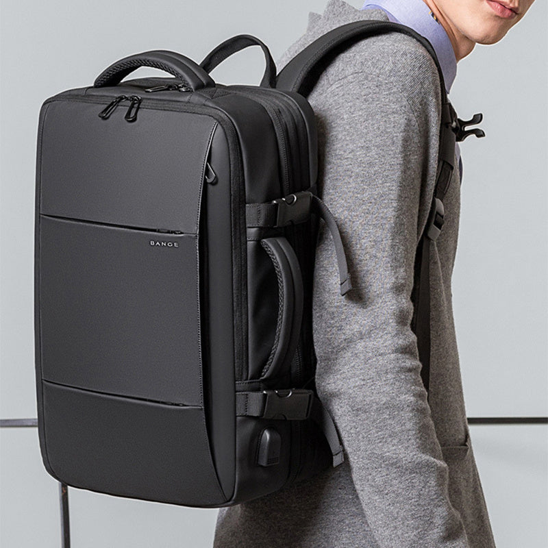 Professioneller Laptop-Rucksack mit USB-Ladeanschluss für Arbeit, Schule & Reisen – Wasserabweisender Commuter-Tagesrucksack für Damen & Herren