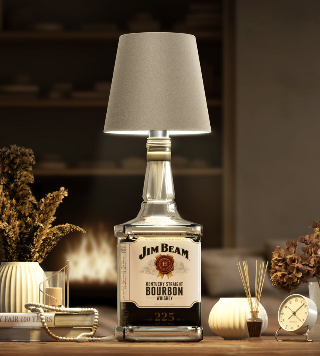 Rechargeable LED Bottle Topper Light 5.5 Inches Wireless Warm Glow Aluminum Cap for Wine Bottles Indoor Outdoor Dining Table Decor Cordless | Thomler