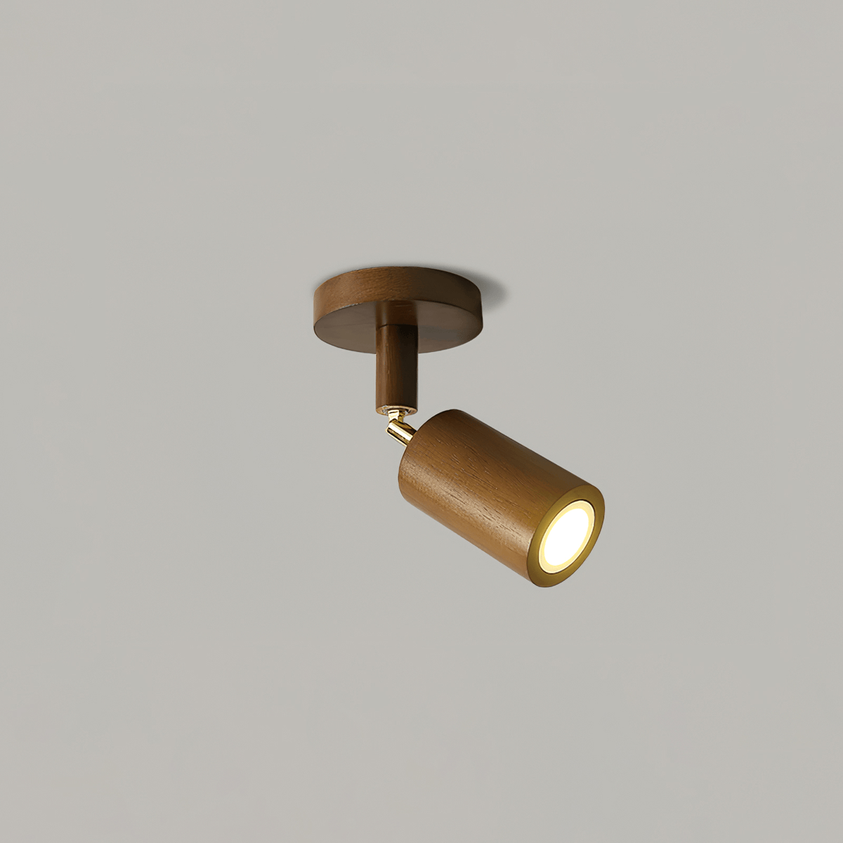 Foco de riel con múltiples cabezales y pantallas de madera para cocina, comedor y sala de estar | Lámpara LED ajustable para riel | Techo rústico de granja