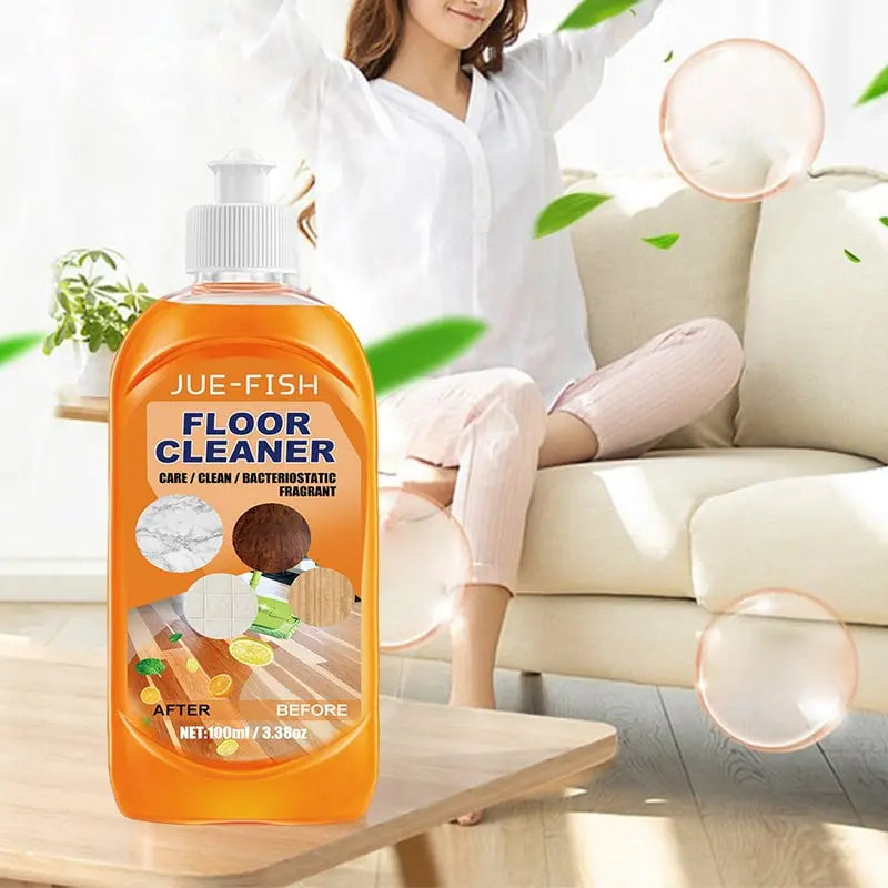 Citrus-Scented Multi-Surface Floor Cleaner Concentrate for Tile Hardwood Laminate Kitchen Bathroom 3.4 oz | Thomler