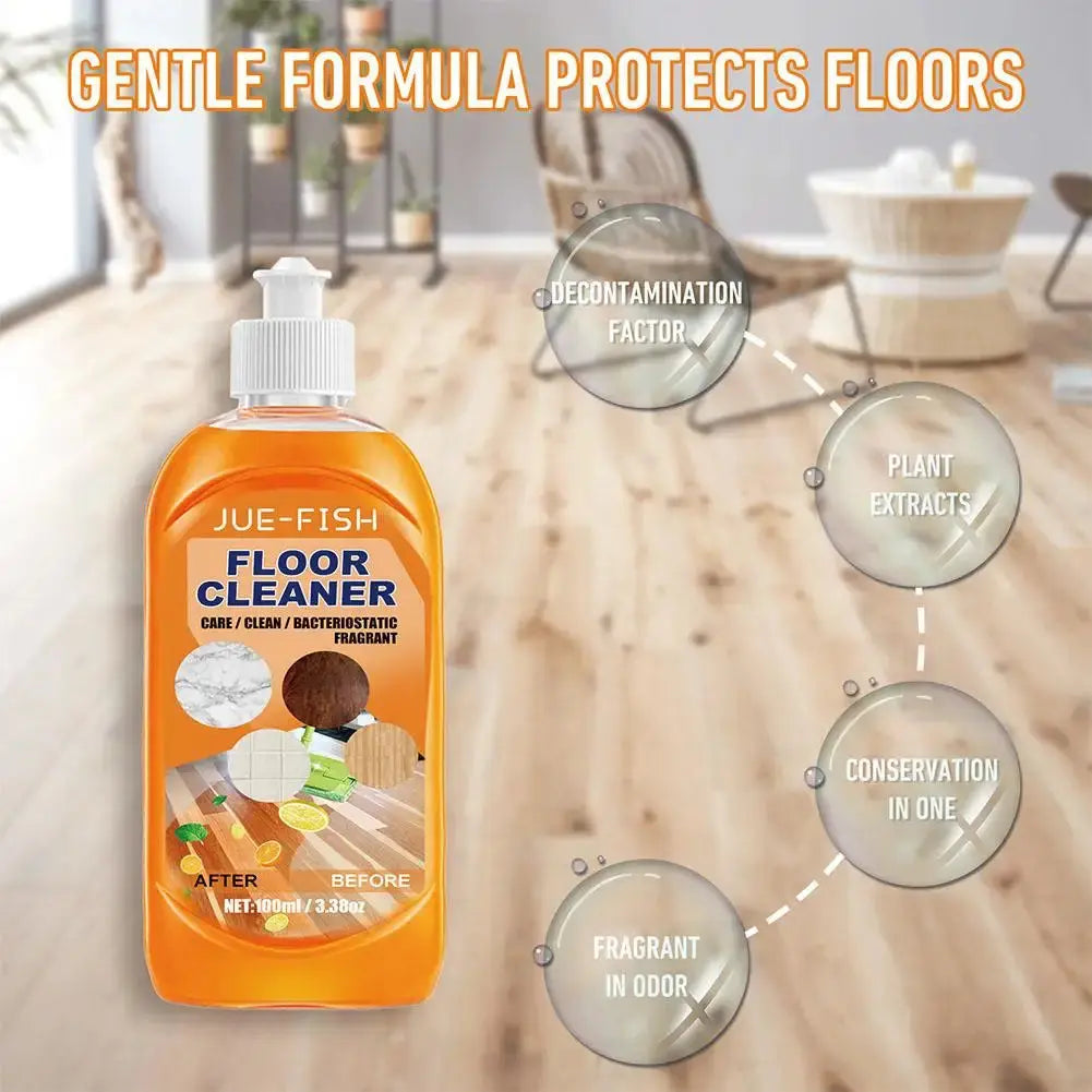 Citrus-Scented Multi-Surface Floor Cleaner Concentrate for Tile Hardwood Laminate Kitchen Bathroom 3.4 oz | Thomler