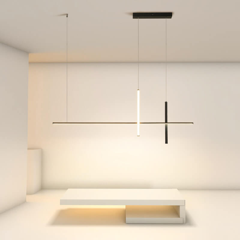 Modern LED Pendant Light with Adjustable Height for Dining Room, Restaurant & Bar | Acrylic