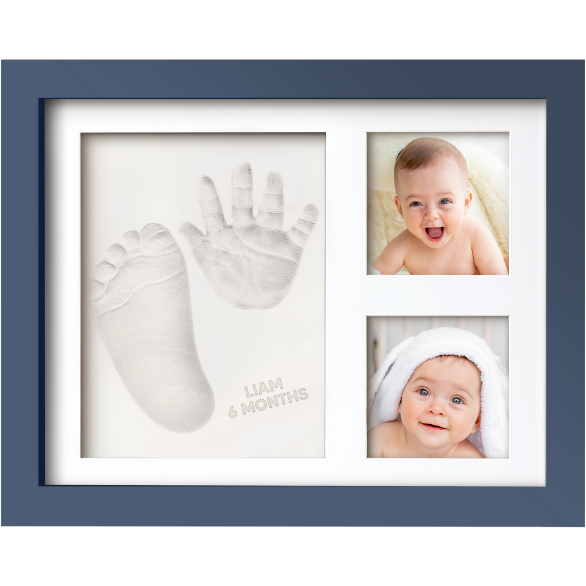 Baby Handprint & Footprint Keepsake Solo Frame