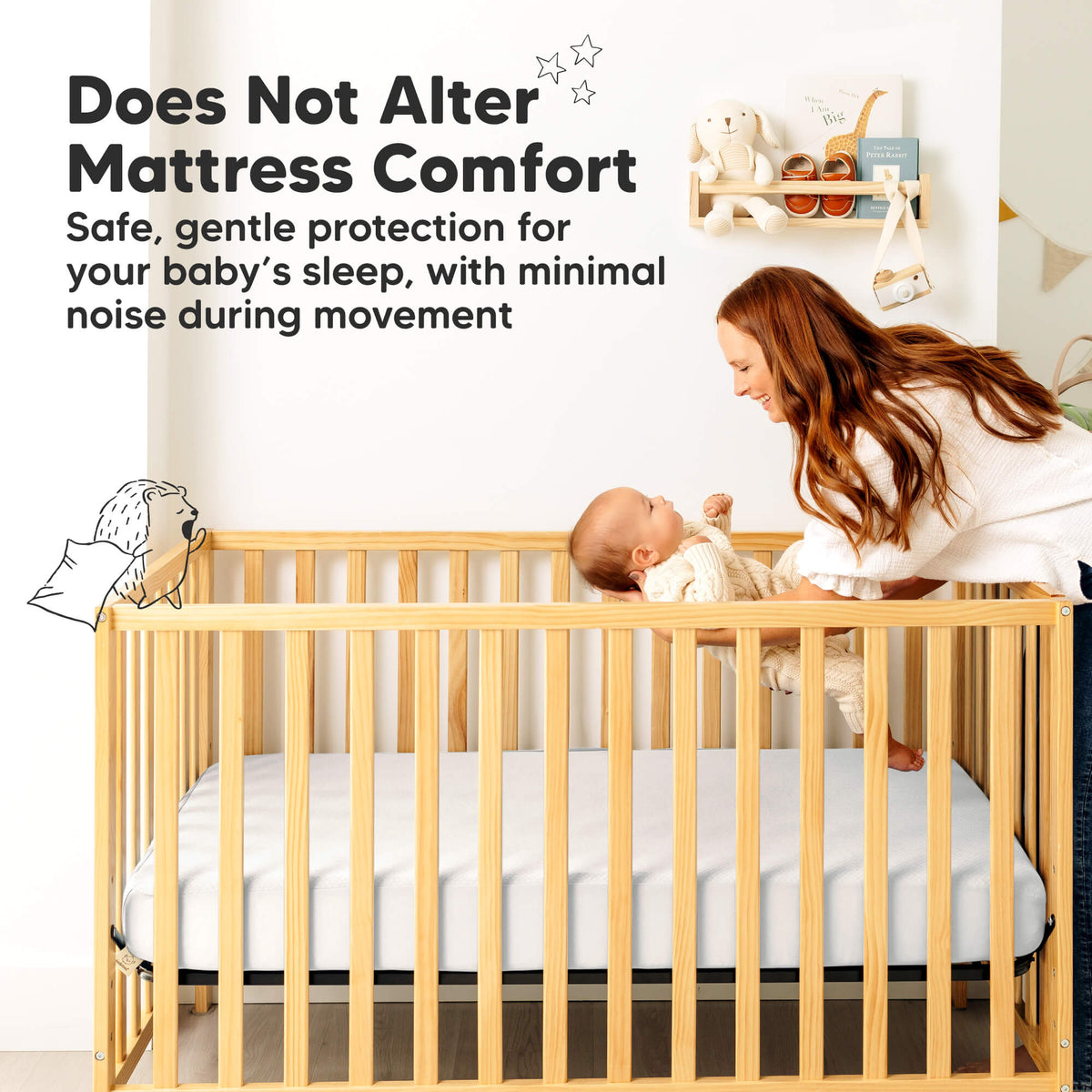 2-Pack Waterproof Crib Mattress Protector