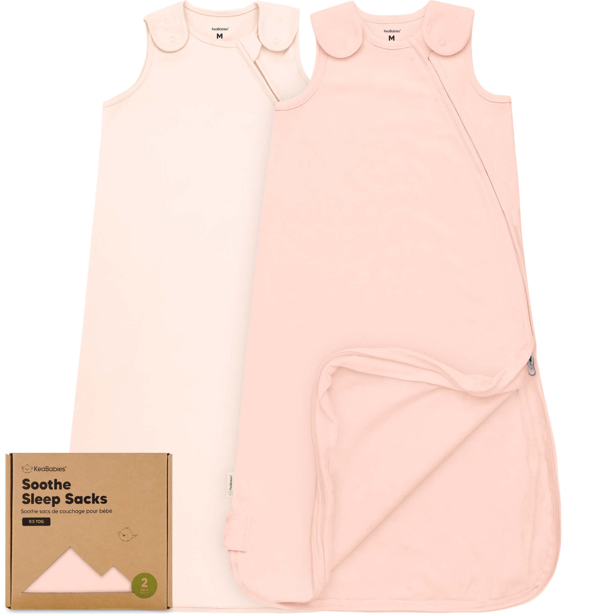 2-Pack Baby Sleep Sacks (0.5 TOG)