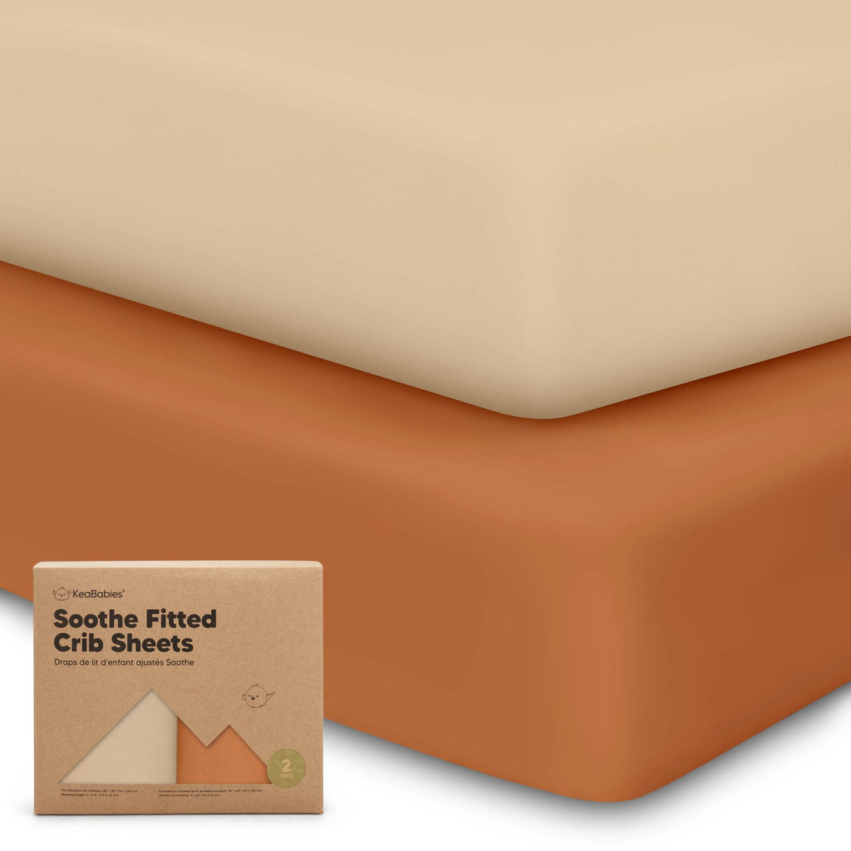 2-Pack Jersey Cotton Fitted Crib Sheets