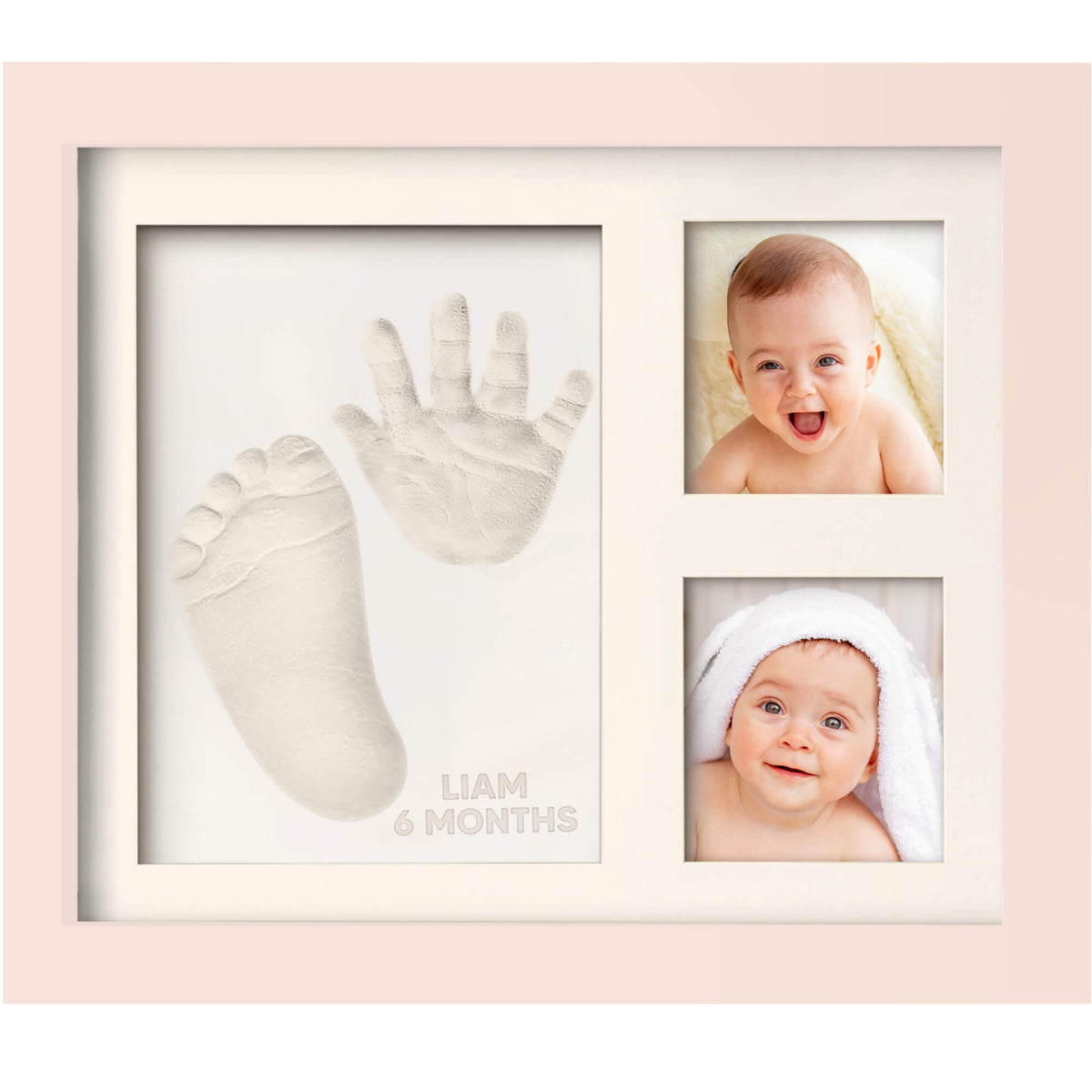 Baby Handprint & Footprint Keepsake Solo Frame