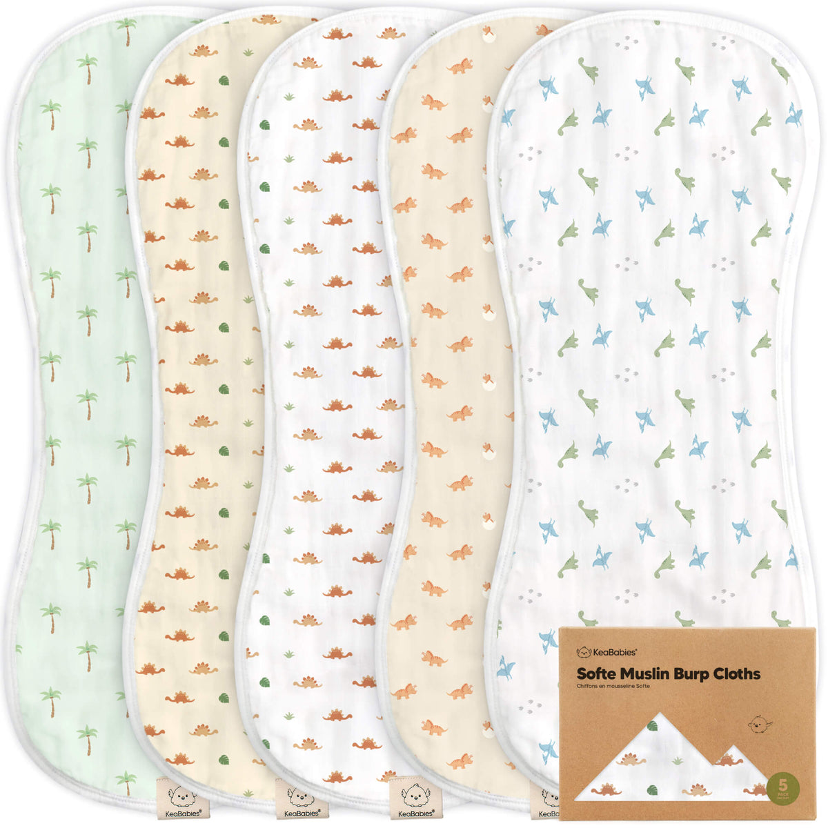 Large Muslin Baby Burp Cloth