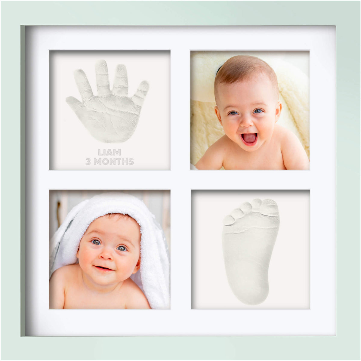 Baby Hand & Footprint Keepsake Frame (Deluxe)
