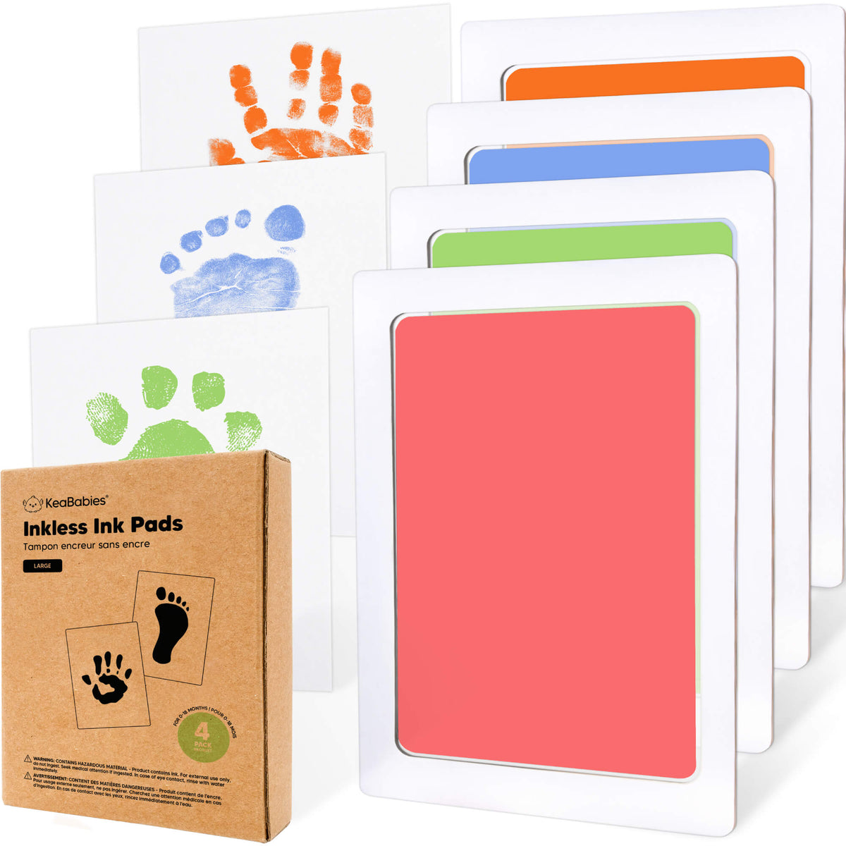 4-Pack Baby Inkless Ink Pads