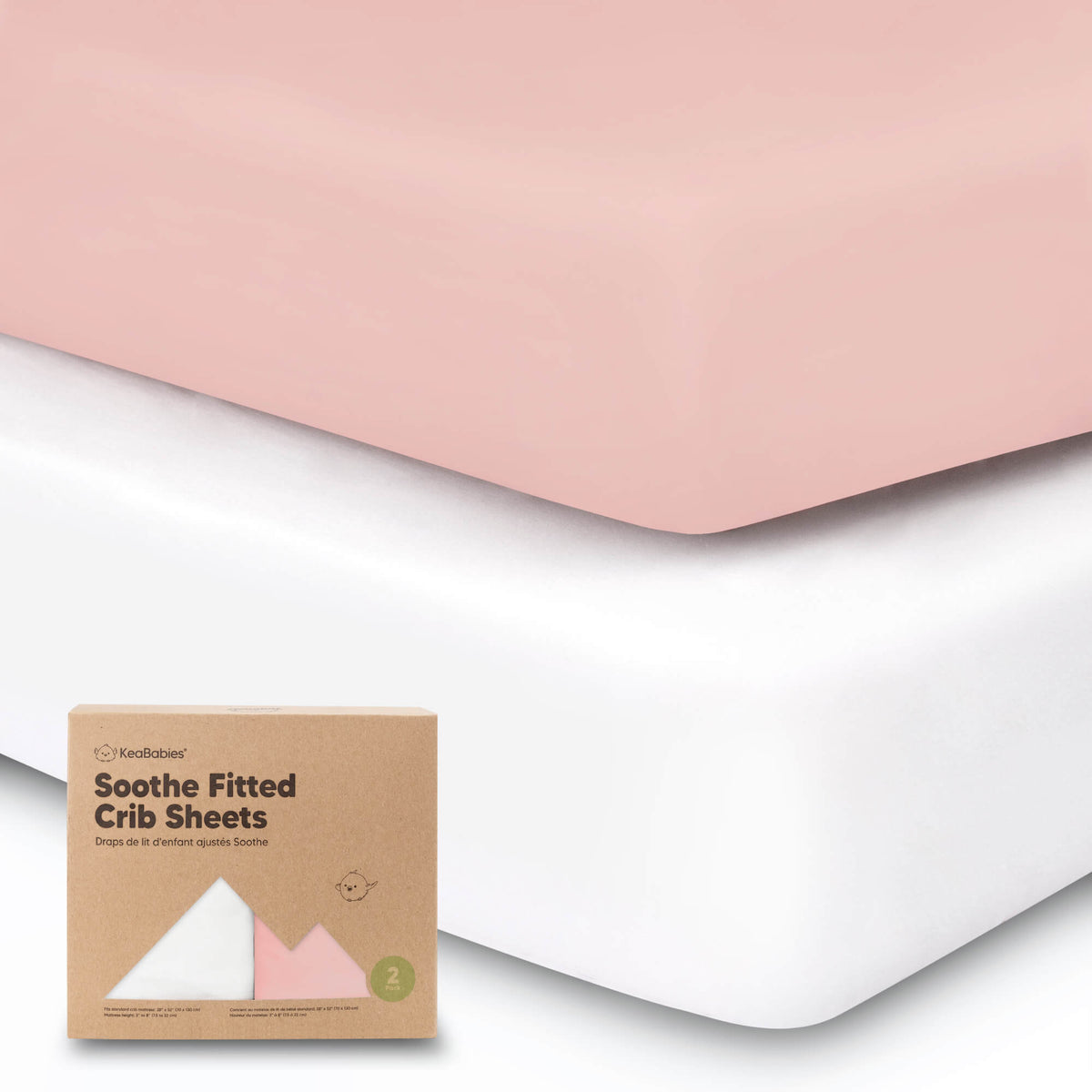 2-Pack Jersey Cotton Fitted Crib Sheets