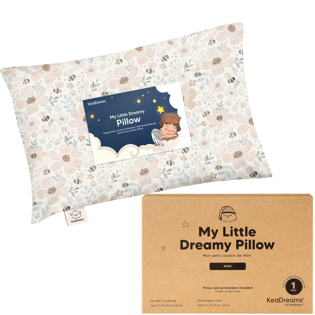 Minialmohada para niños pequeños con funda