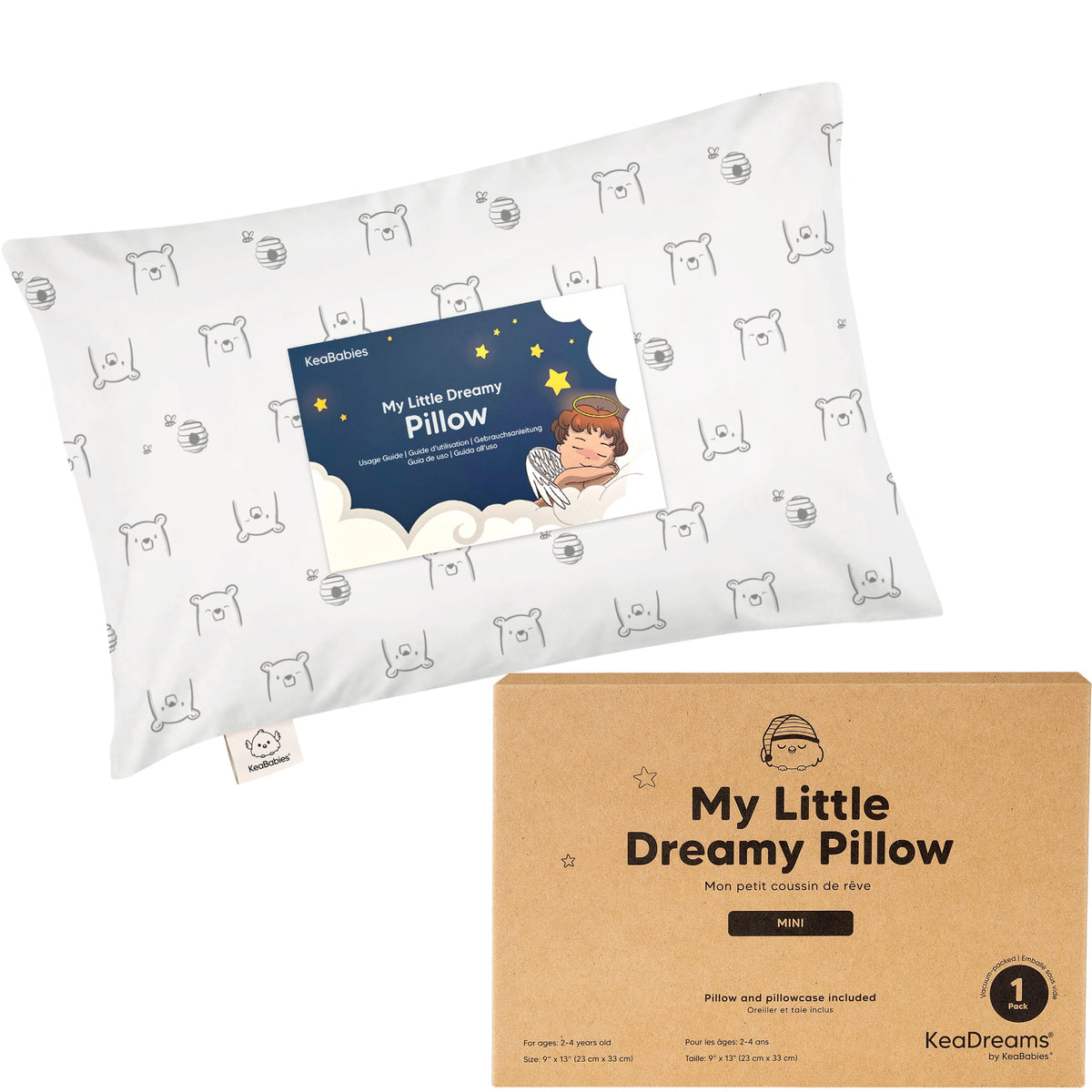 Minialmohada para niños pequeños con funda