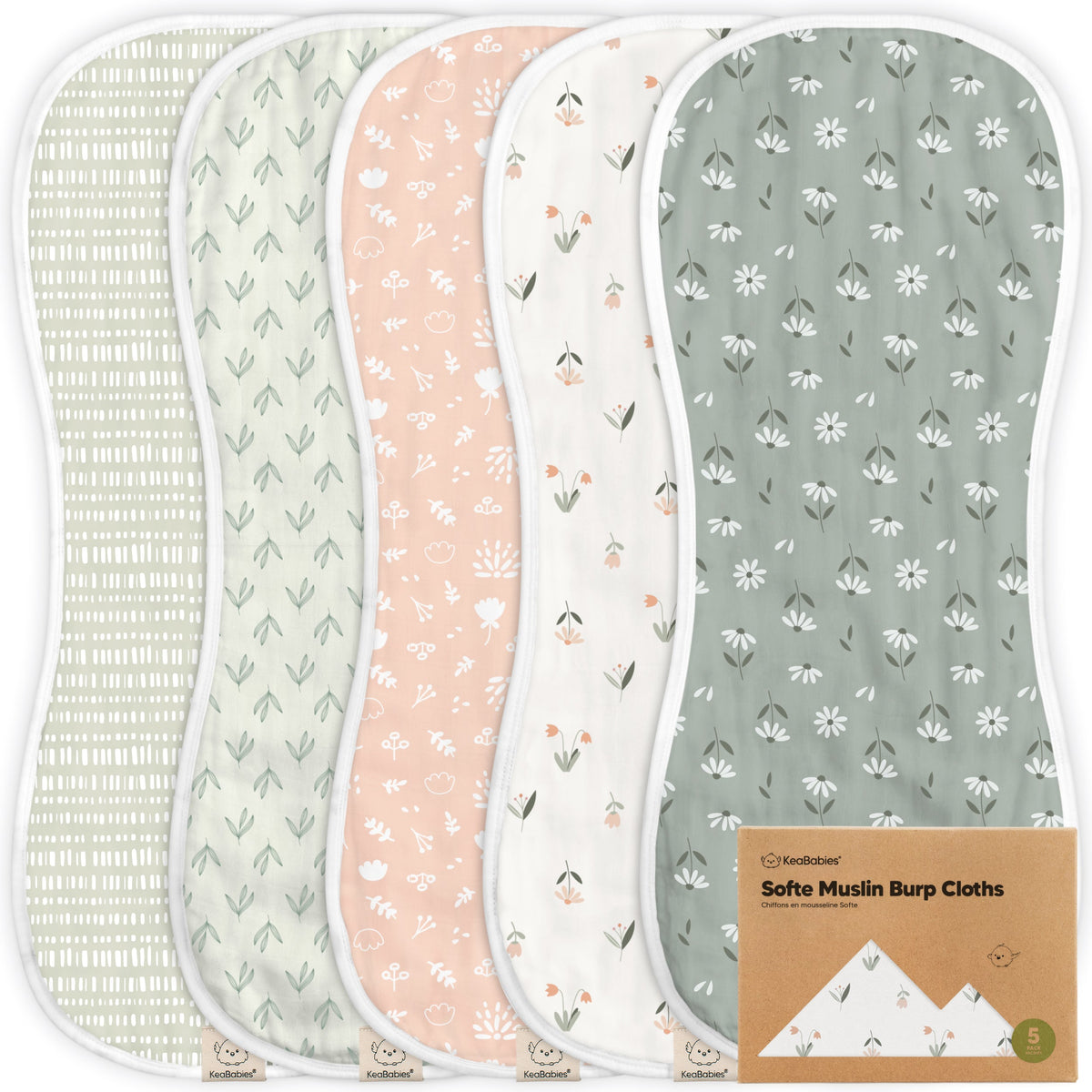 Large Muslin Baby Burp Cloth