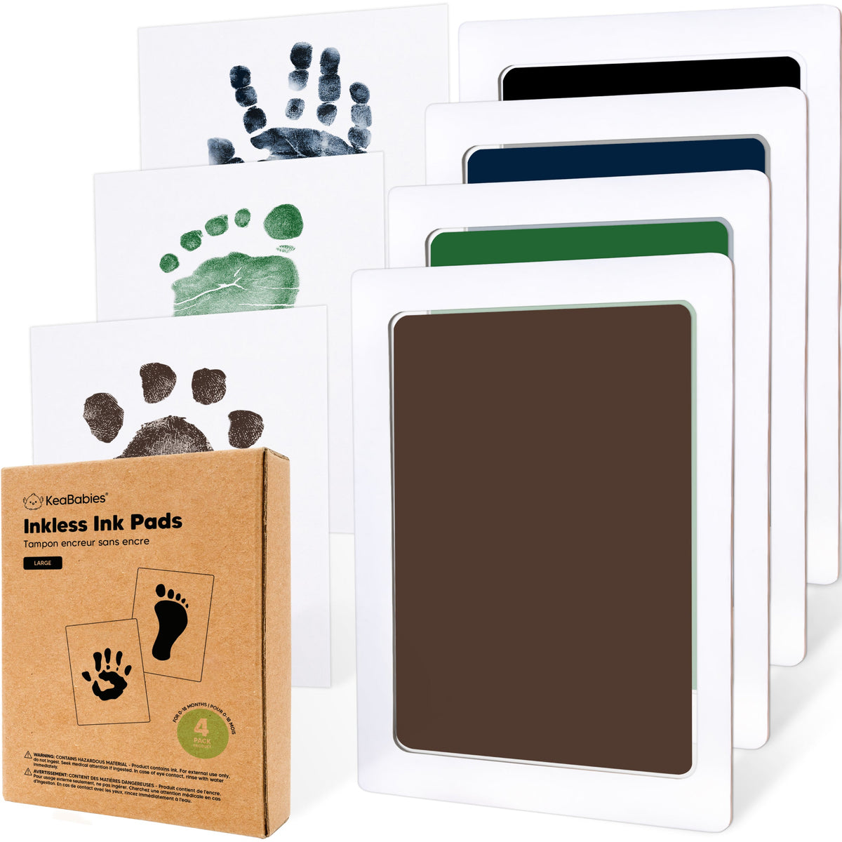 4-Pack Baby Inkless Ink Pads