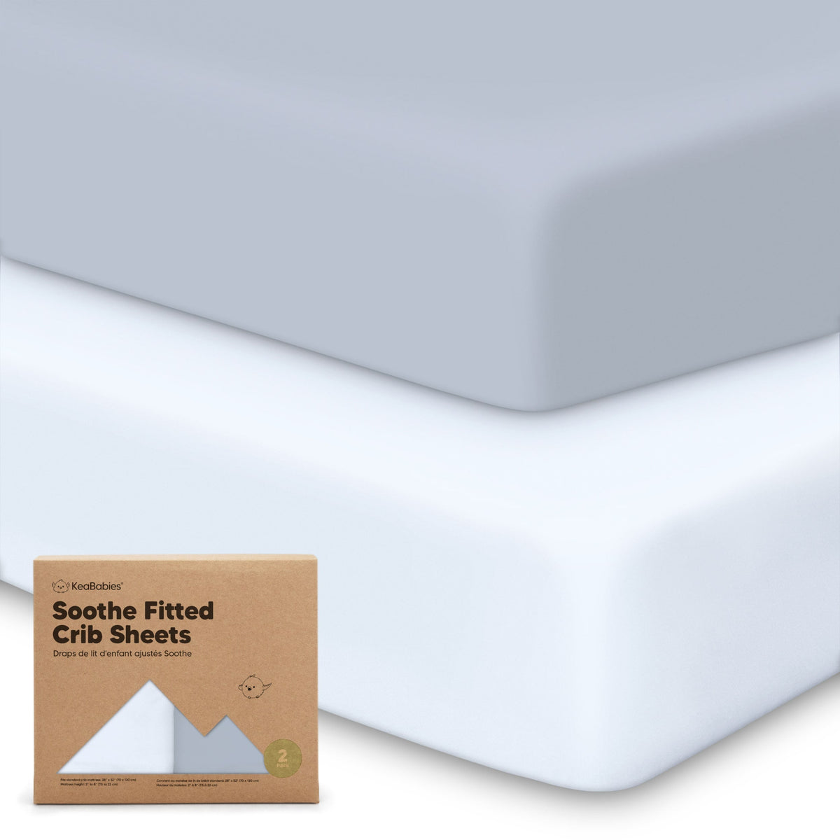 2-Pack Jersey Cotton Fitted Crib Sheets