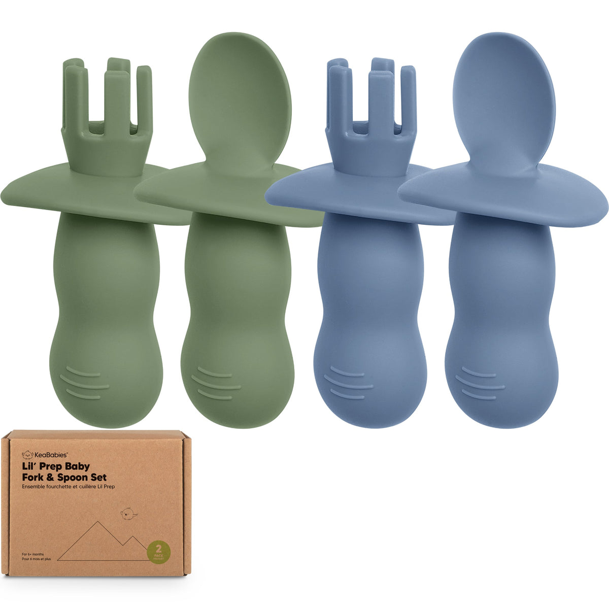Juego de 2 tenedores y cucharas para bebé