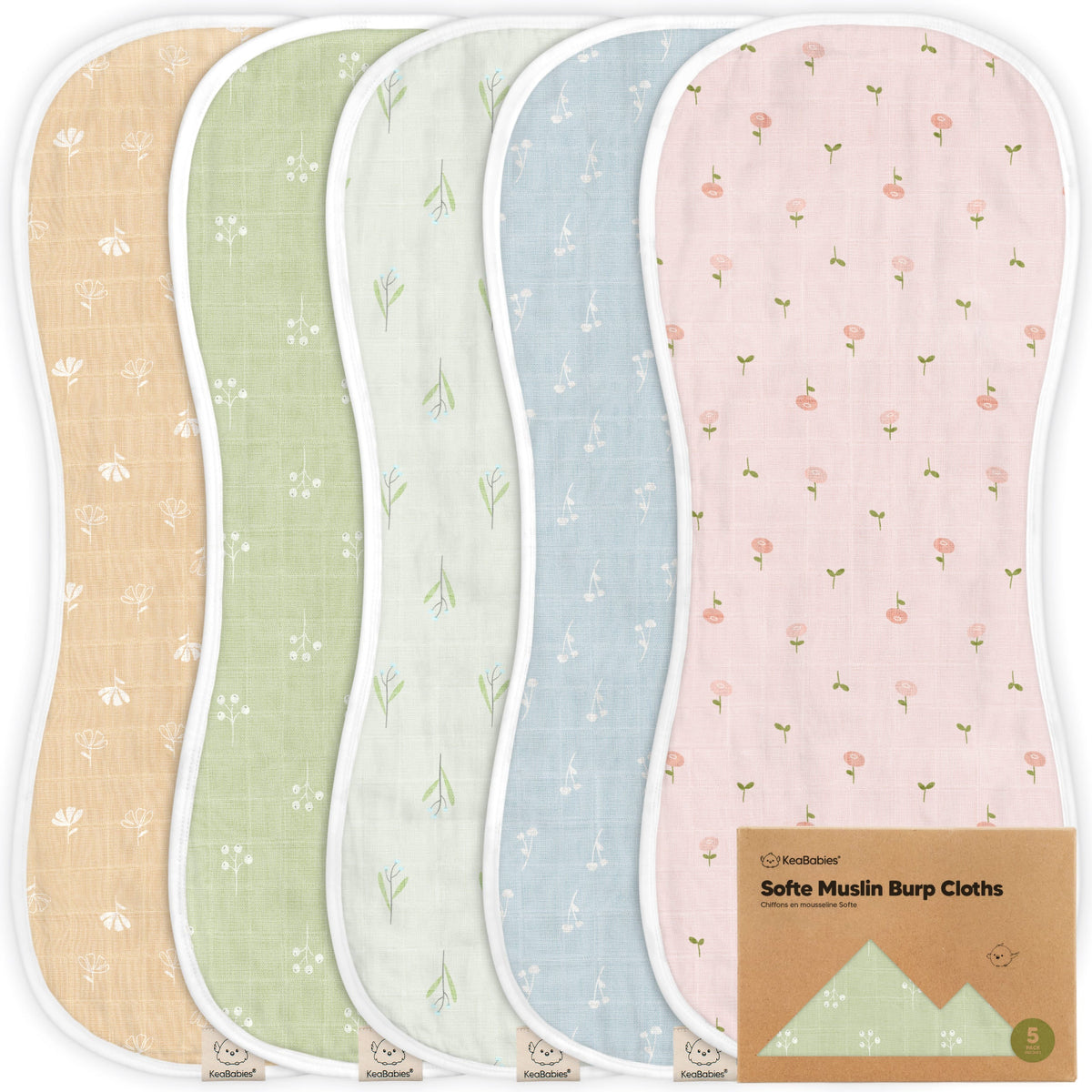 Large Muslin Baby Burp Cloth