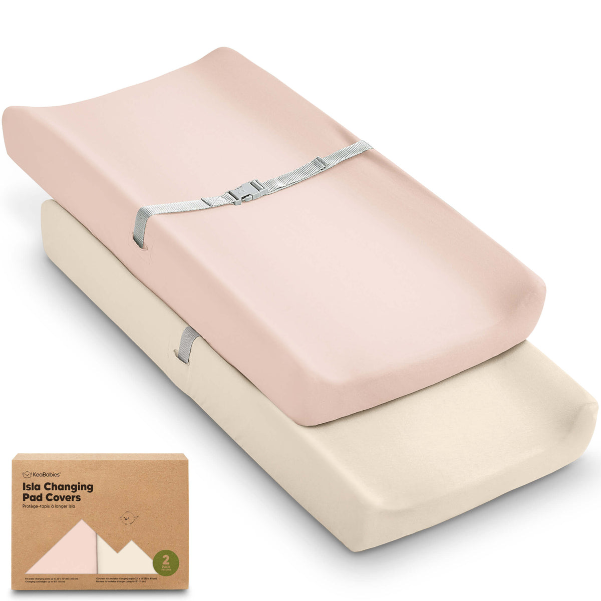 2-Pack Bamboo Changing Pad Covers