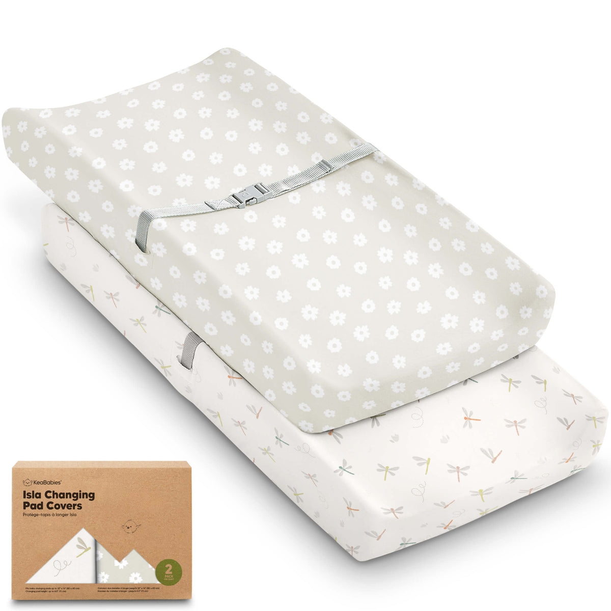 2-Pack Bamboo Changing Pad Covers