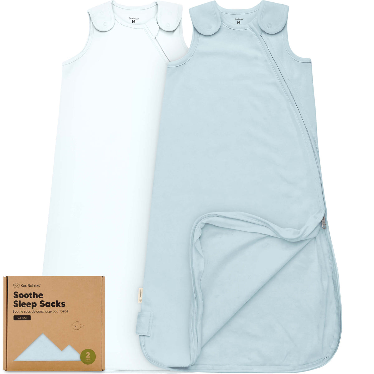 2-Pack Baby Sleep Sacks (0.5 TOG)