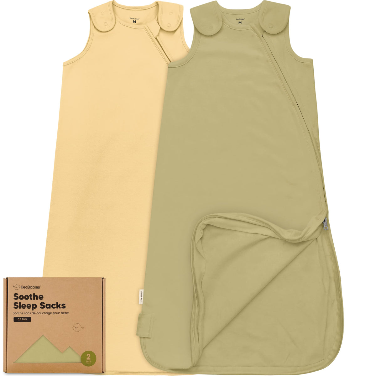 2-Pack Baby Sleep Sacks (0.5 TOG)