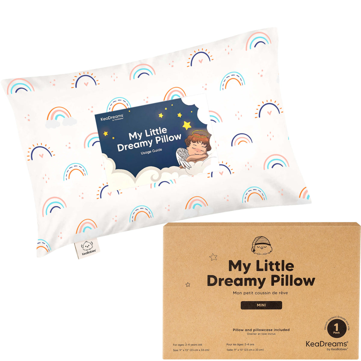 Minialmohada para niños pequeños con funda