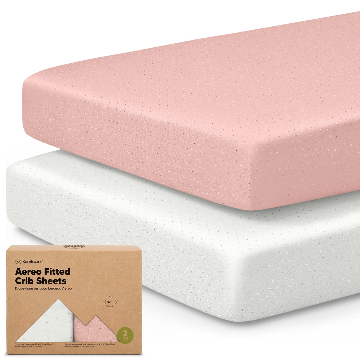 2-Pack Fitted Crib Sheets
