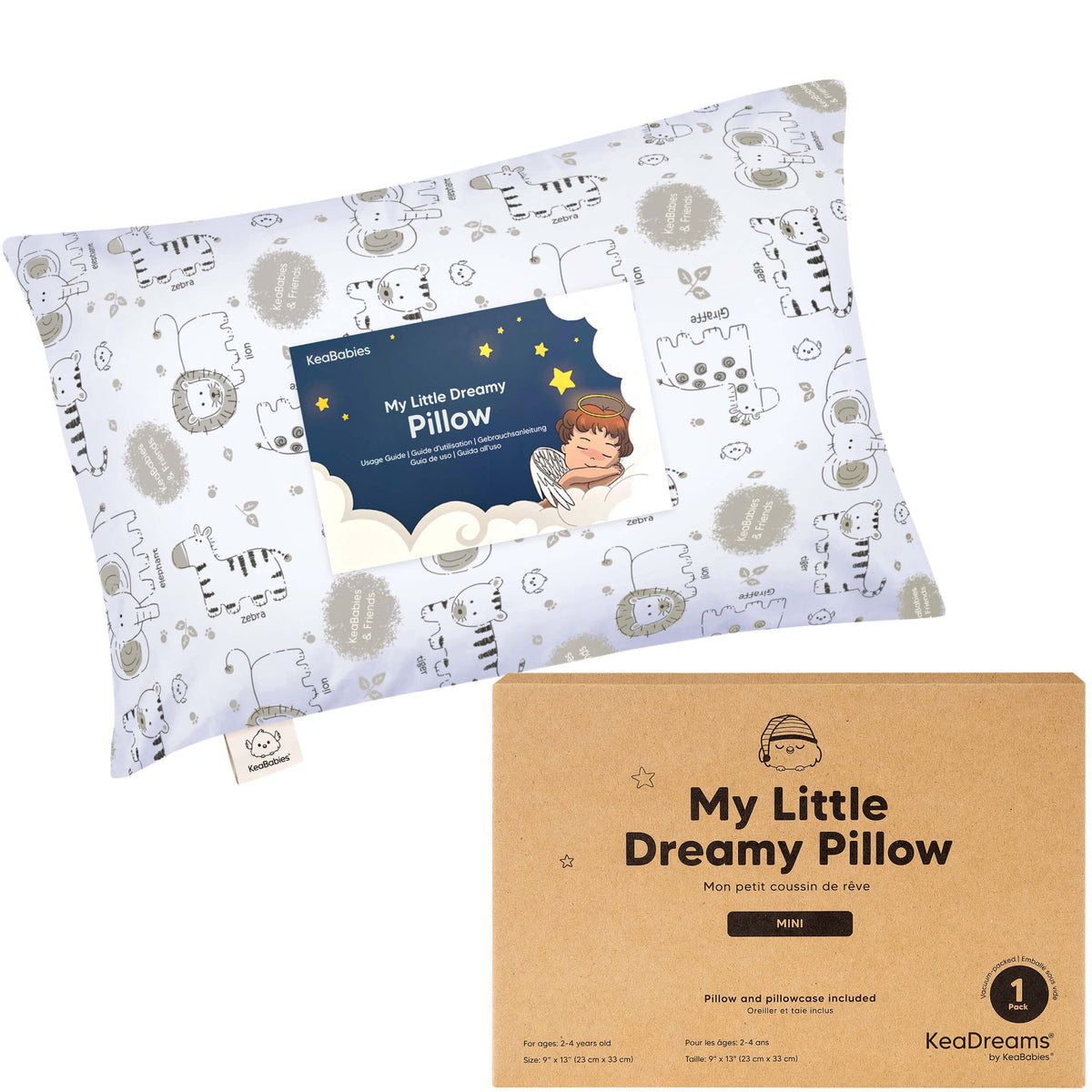 Minialmohada para niños pequeños con funda