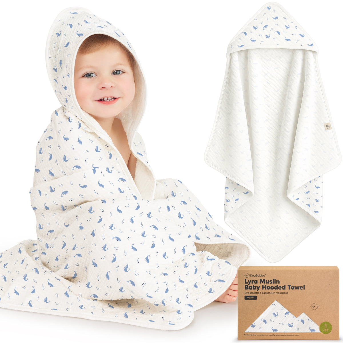 Baby Muslin Hooded Towel