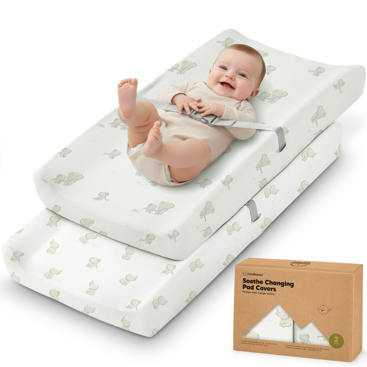 2-Pack Organic Cotton Changing Pad Covers