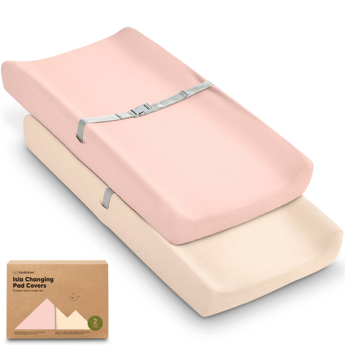 2-Pack Bamboo Changing Pad Covers
