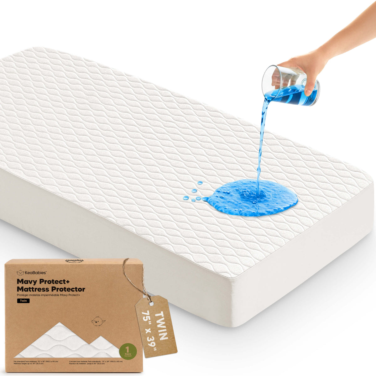 1-Pack Baby Waterproof Twin Mattress Protectors