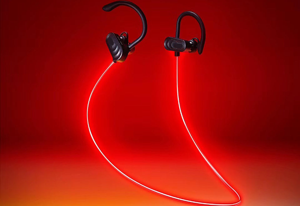 Auriculares inalámbricos LED visibles
